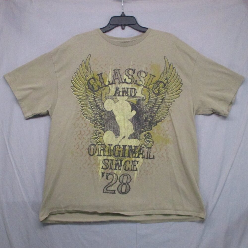 Disney Graphic Print T-shirt Brown Men Size | XXL